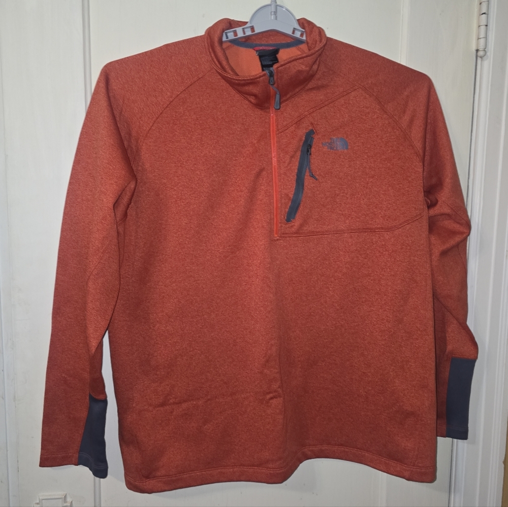 The North Face Men's Canyonlands 1/2 Zip Fleece Pullover 2XL Heather Orange
